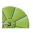 Picture of Leagan rotund din plastic, Monkey PP10 - Lime Green