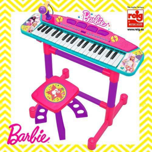 Picture of Keyboard cu microfon si scaunel Barbie